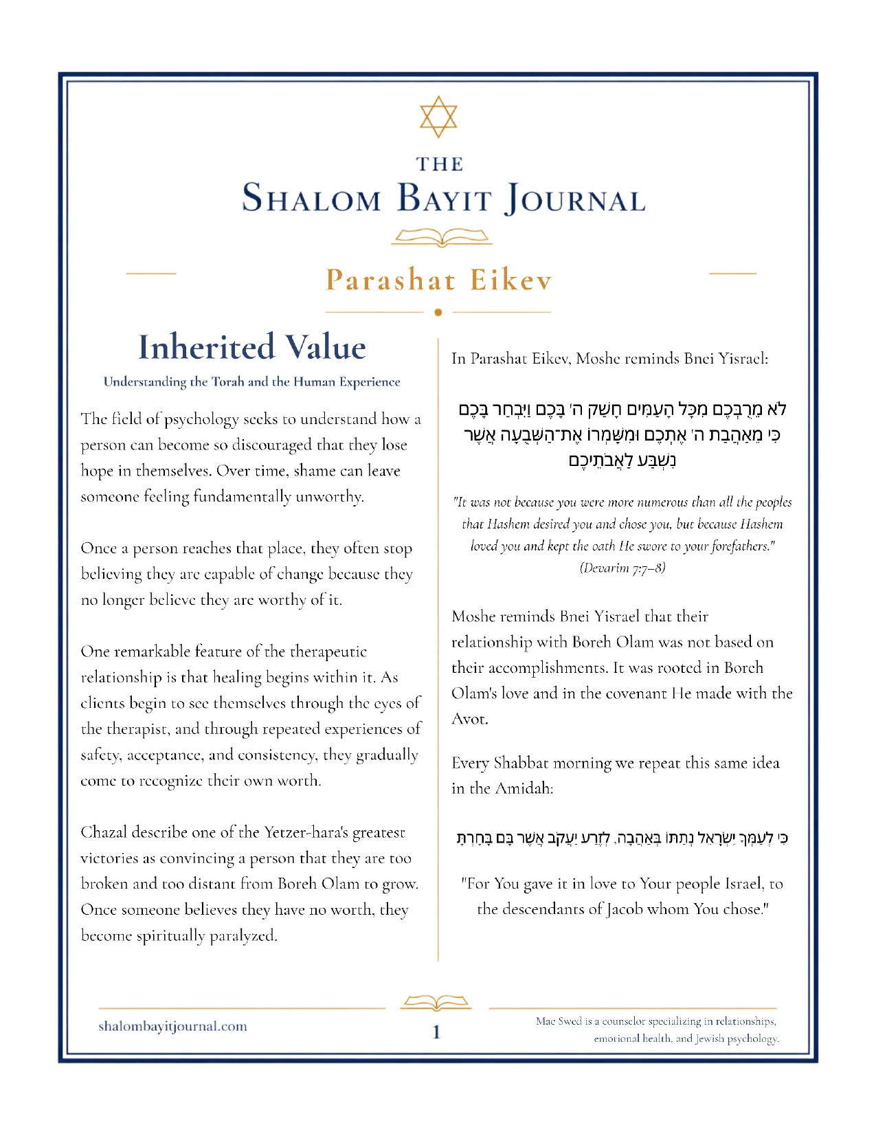 Inherited Value, page 1