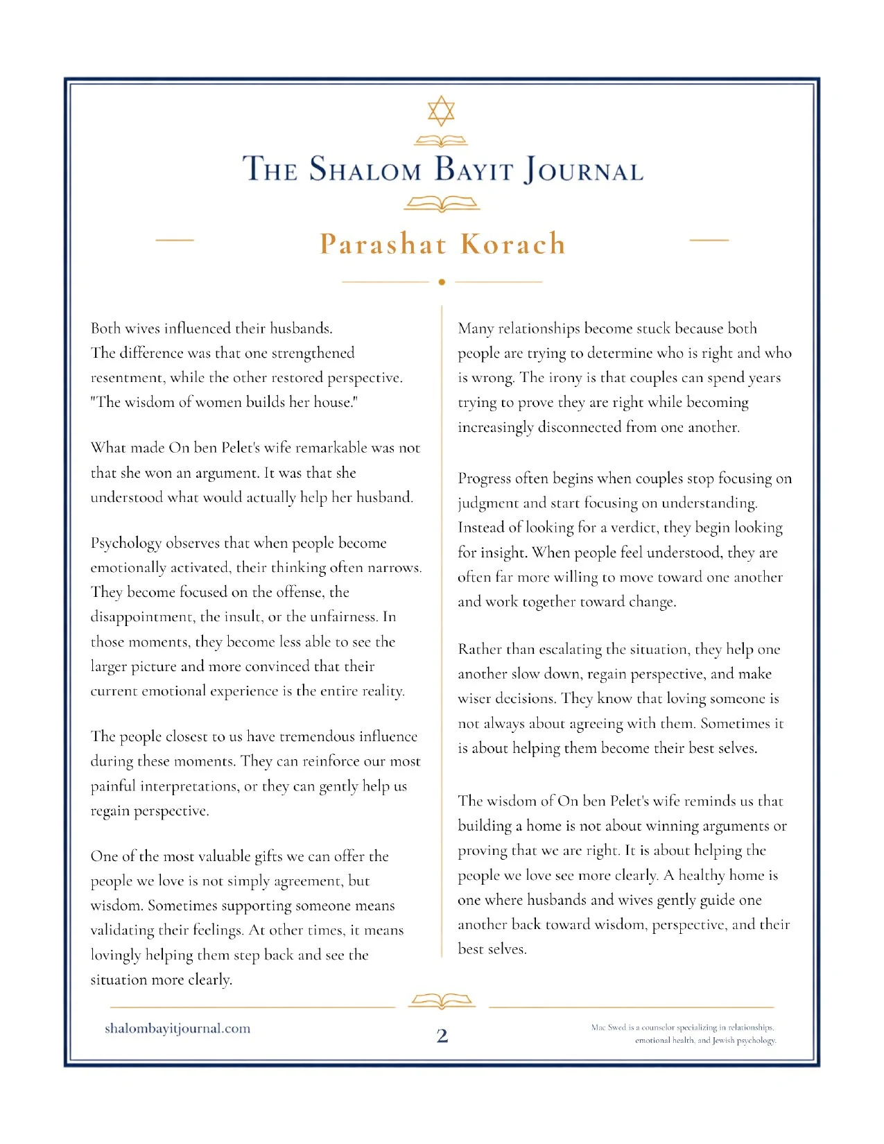The Wisdom to Build a Home, page 2