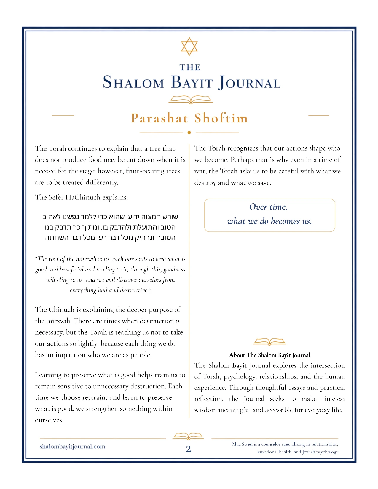 What We Do Becomes Us, page 2